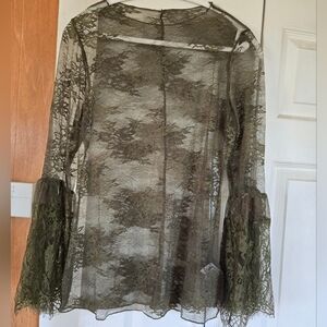 Jaded Gypsy Garden Tea Lace Top O/S NWT